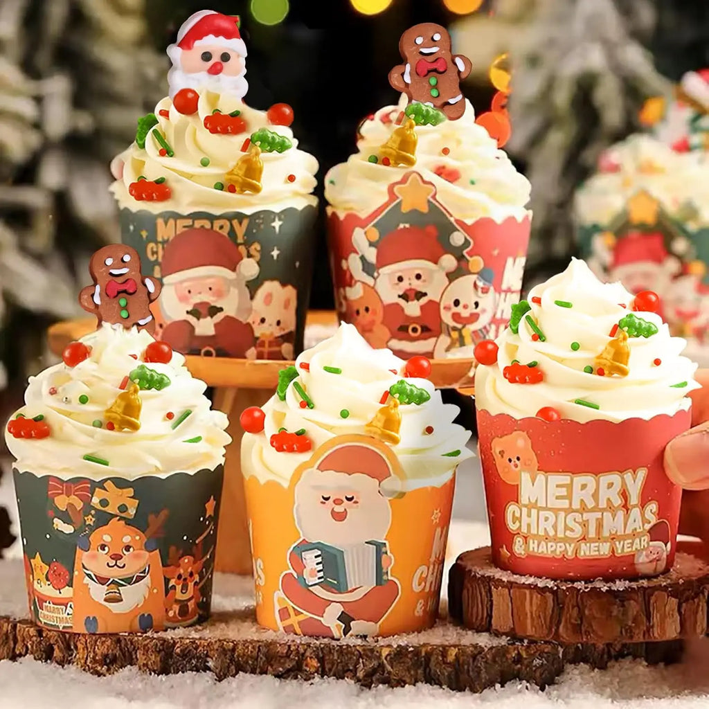 Natal Sprinkles Mix para Cookie Baking Decor, árvore de Natal, Papai Noel, Jimmies, vermelho e verde Polvilhe
