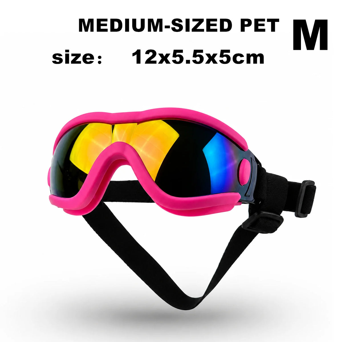 Óculos de Proteção para Cães Pequenos e Médios com Proteção UV e à Prova de Vento, Óculos de Sol para Animais de Estimação com Alça Ajustável