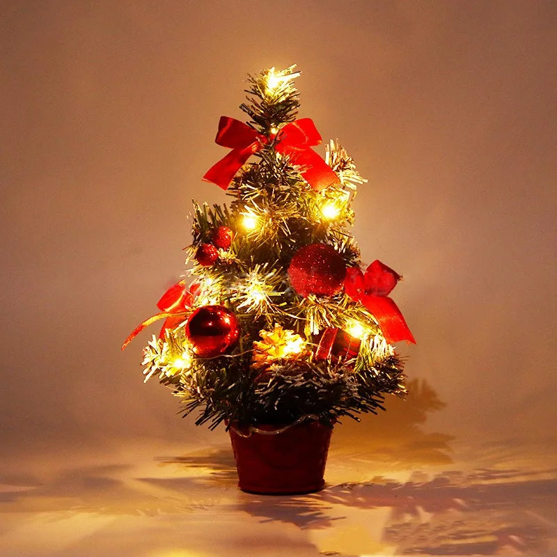 Decorações de árvore de natal crianças diy artesanato casa quarto festa 20/30/40cm árvore de natal artificial 2023 presente de ano novo