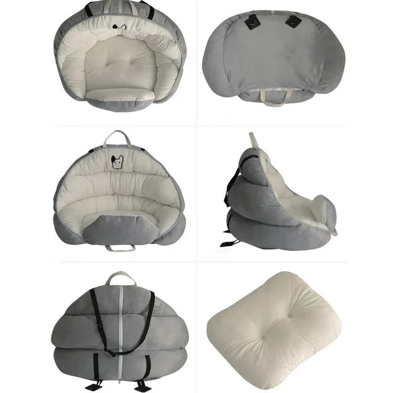Assentos de carro para cães de viagem, céu estrelado azul, para cães pequenos e médios, capa de cama para transportar animais de estimação, produtos confortáveis e quentes para animais de estimação