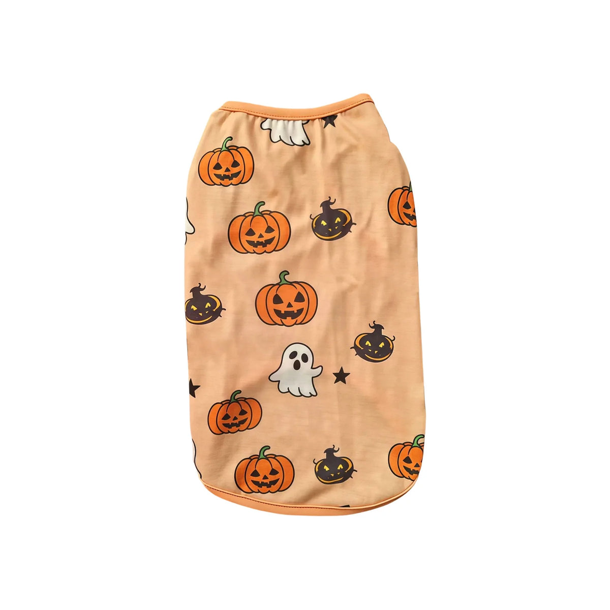 Fantasia de Halloween para Pets: Colete Divertido com Estampa de Abóbora e Morcego para Cães Pequenos - Roupa de Halloween para Pets