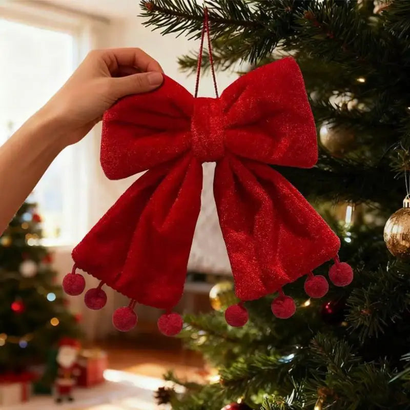 Laço Decorativo Minimalista para Árvore de Natal: Decoração para Festas, Janelas e Portas