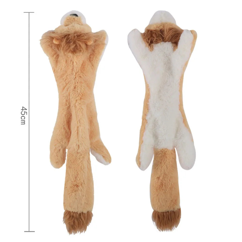 Engraçado animal simulado sem recheio brinquedo do cão com rangidos durável stuffingless pelúcia estridente cão mastigar brinquedo crinkle pet rangido brinquedo
