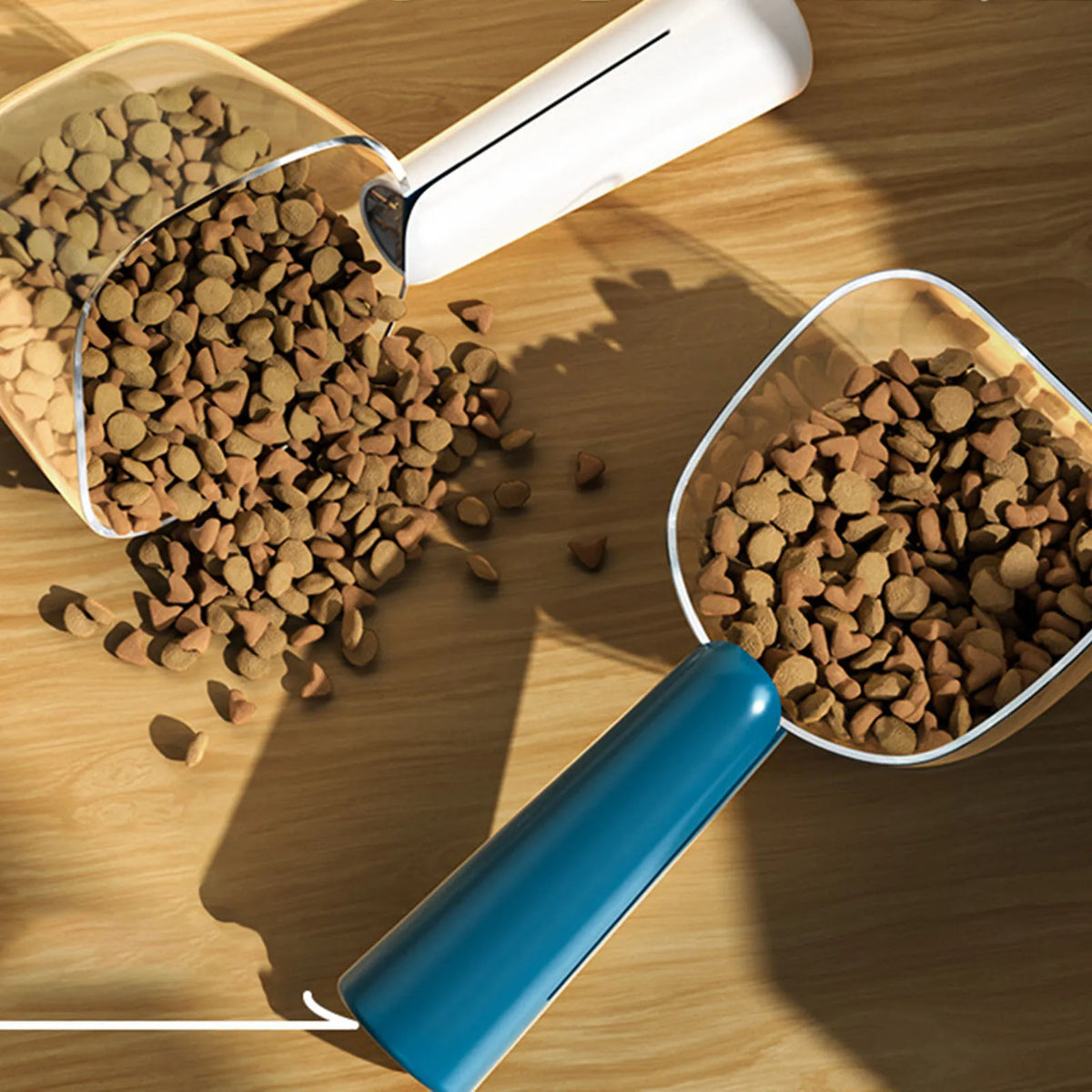 Pet Treat Scoop Measuring Cup, Acessórios para ferramentas portáteis, Colher para cães com clipe de saco, Colher para acampar, Loja