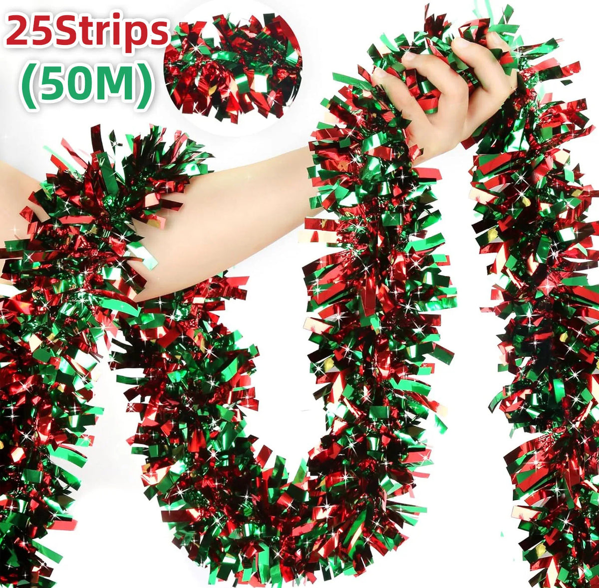 Guirlandas de Natal com Fitas e Laços para Decoração de Balcões, Enfeites para Árvore de Natal, Decoração de Festas e Casa, Adereço Pendente