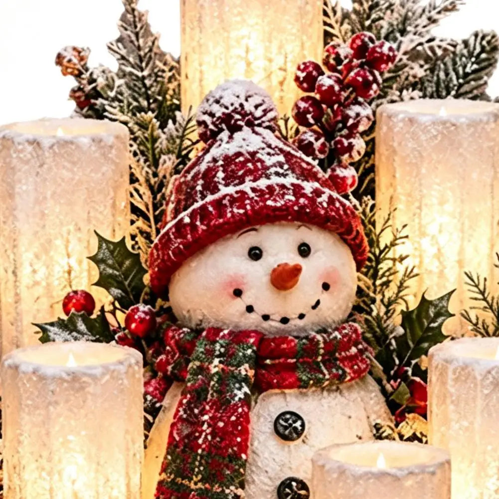 Arranjos de mesa natalinos, decoração para a casa durante as festas, enfeite central natalino, luminária com luz quente, enfeite alimentado por USB para as festas.