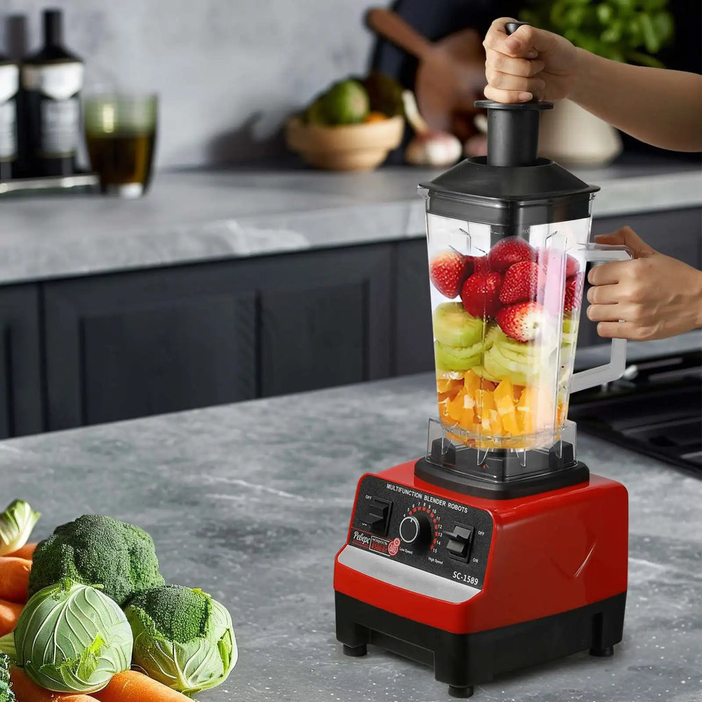 Liquidificador Comercial de Alta Potência 400W, Mixer Estacionário, Processador de Alimentos para Smoothies e Gelo, Liquidificador de Alta Potência para Cozinha, Livre de BPA