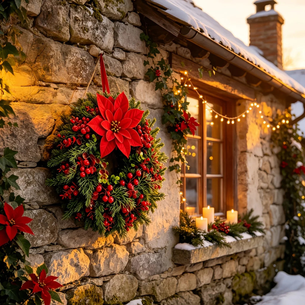 Guirlandas Decorativas de Natal de Alta Qualidade, Criadas com Ingenuidade para Criar uma Atmosfera Festiva e Cerimonial! Simula Selecionada