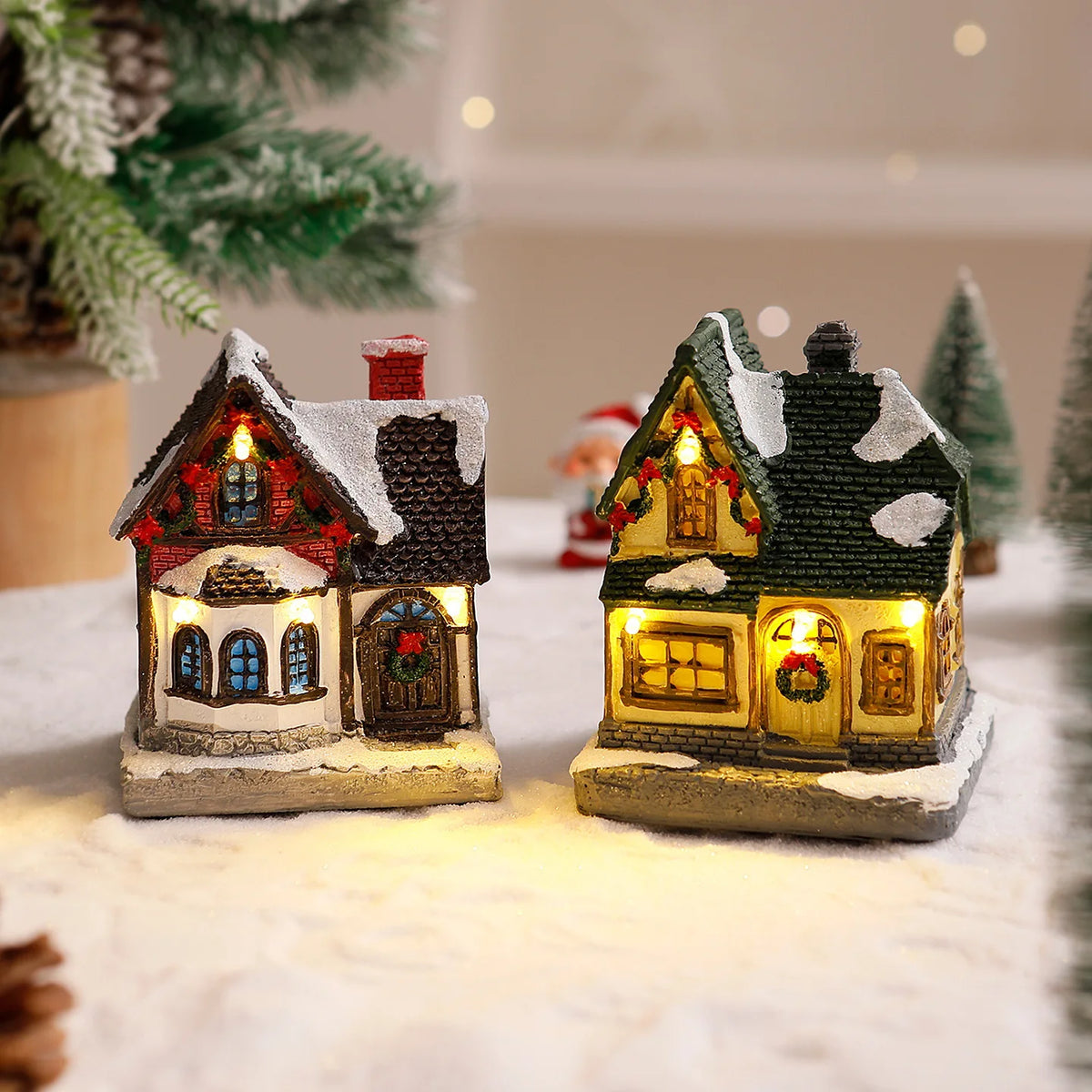 Decorações de Luzes de Natal para Casa, Enfeites, Presente de Natal para Crianças, Ano Novo 2025, Decoração de Natal, Luz Noturna para Quarto com Bateria