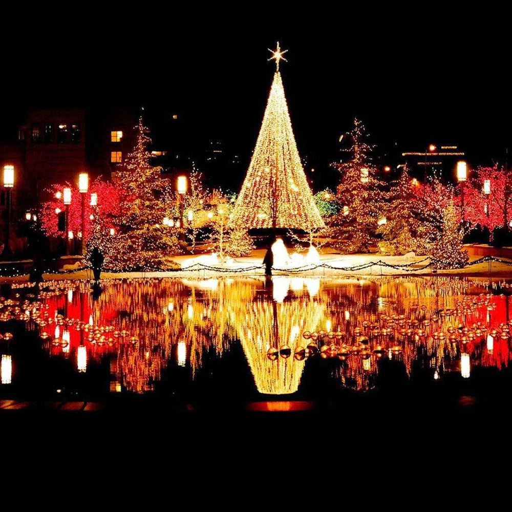 Luzes de natal 5m 10m 20m 30m 50m 100m led string luz de fadas 8 modos luzes de natal para pátio festa de casamento luzes do feriado