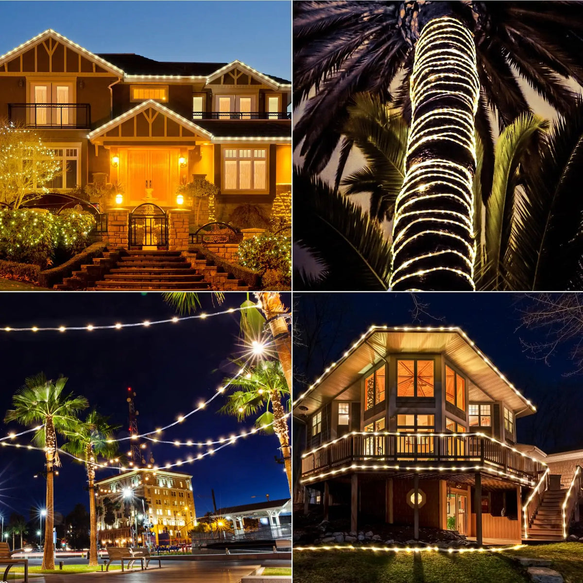 Luzes de Cordão Solar 200 LED à Prova d'Água para Exterior, Luzes de Fada Alimentadas por Energia Solar com 8 Modos para Decoração de Natal em Jardim, Quintal e Árvore