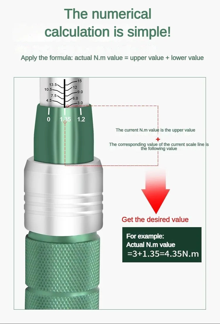 Chave de torque aberta multifuncional, predefinição ajustável, alta precisão, cabeça substituível, chaves de torque, ferramentas manuais profissionais