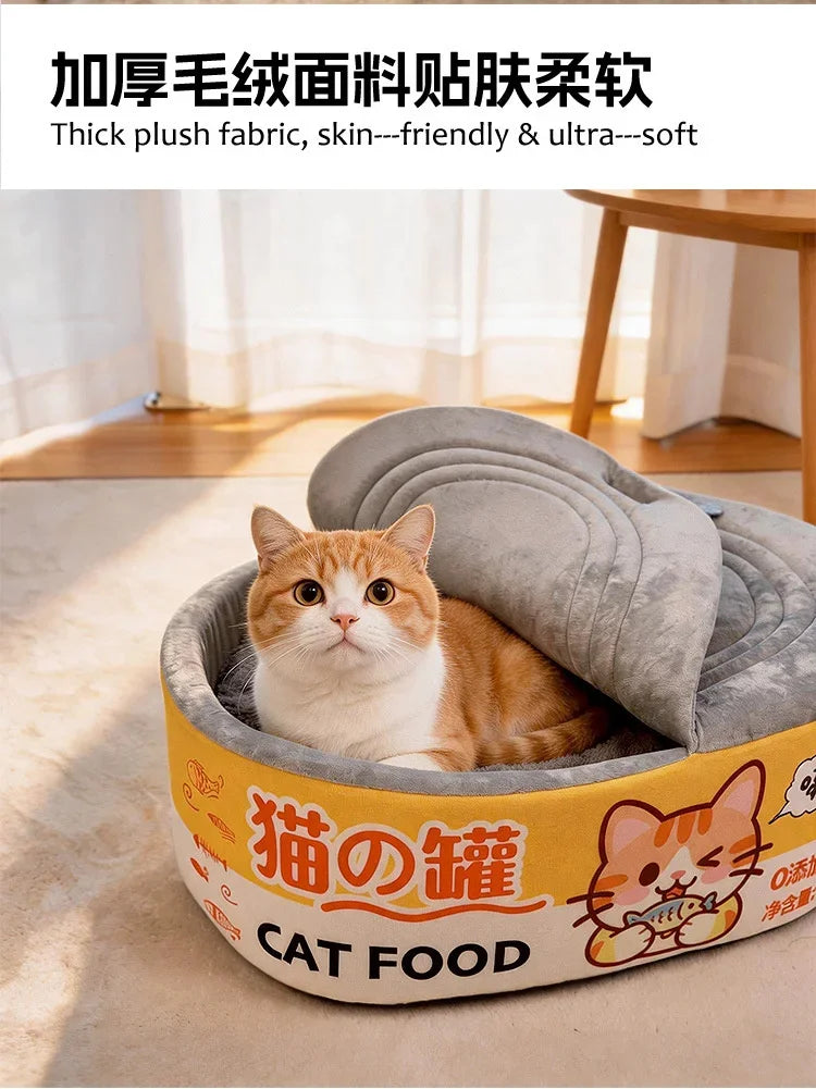 Cama para Gatos em Pelúcia, Ninho de Dormir para Animais de Estimação, Almofada Macia e Quente, Sofá-Caverna, Tapete para Gatos, Gatinhos e Cães Pequenos, Uso Interno