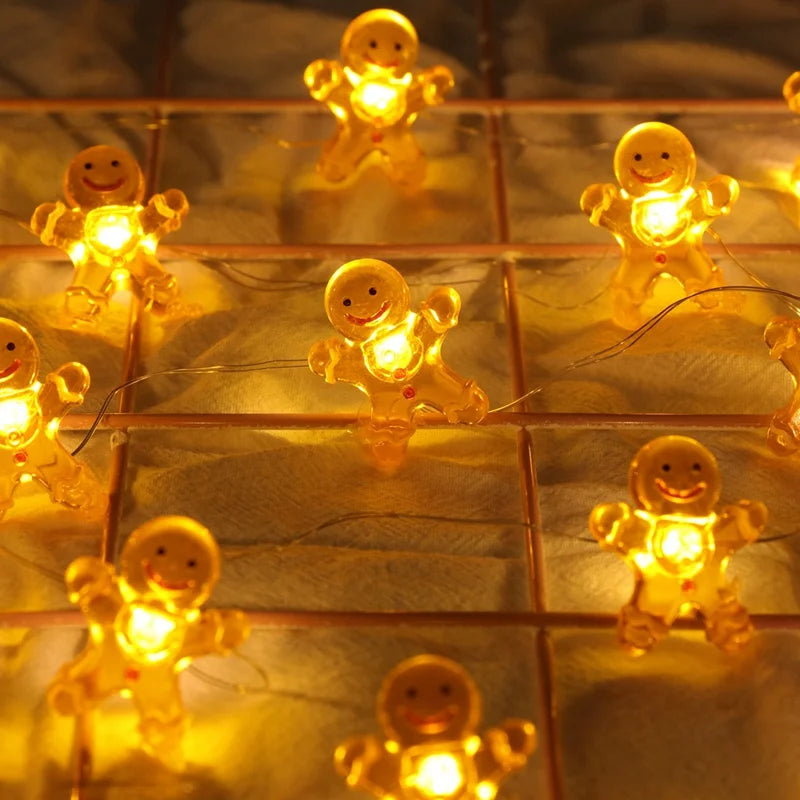 Papai noel natal led luz corda feliz natal decoração para casa 2025 enfeites de árvore de natal navidad presentes de natal ano novo