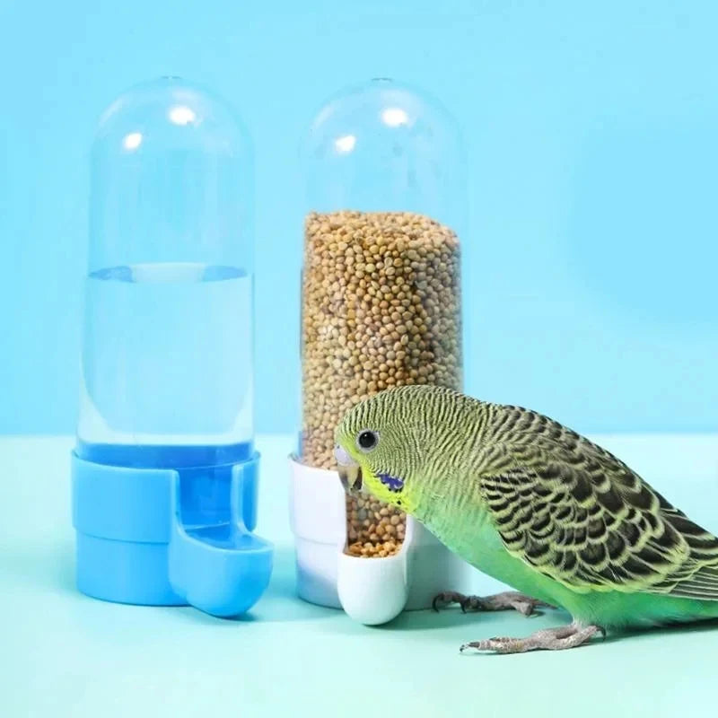 Dispensador de Água e Comida para Animais de Estimação, Caixa de Alimentos para Pássaros, Acessórios para Gaiolas de Esquilos e Papagaios
