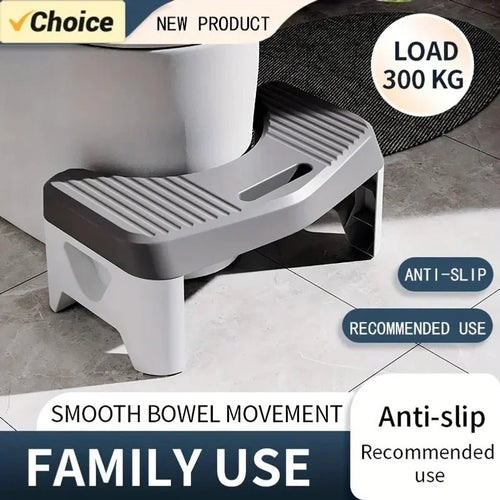 1Pç Banquinho de Apoio para Vaso Sanitário, Banquinho Confortável para Banheiro para Adultos, Crianças e Gestantes, Auxiliar de Agachamento, Antiderrapante e Espesso - Kasa & Pet