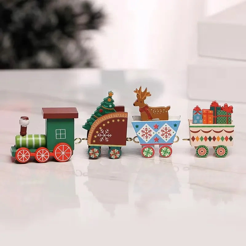 Decorações de Natal: Trem, Enfeites para Árvore de Natal, Decoração para Festas e Casa, Ano Novo 2026, Presente de Natal, Adereços para Vitrine