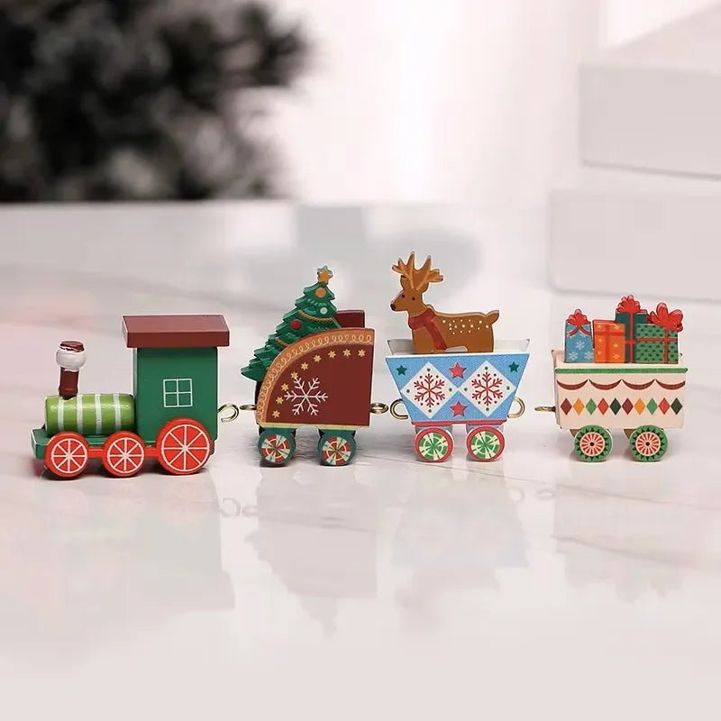 Decorações de Natal: Trem, Enfeites para Árvore de Natal, Decoração para Festas e Casa, Ano Novo 2026, Presente de Natal, Adereços para Vitrine