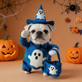 Roupas de Halloween para Cães, Fantasia Engraçada para Animais de Estimação com Fantasma Fluorescente, Vestido Fofo para Cães e Gatos, Conjunto de Roupas Festivas para Festas