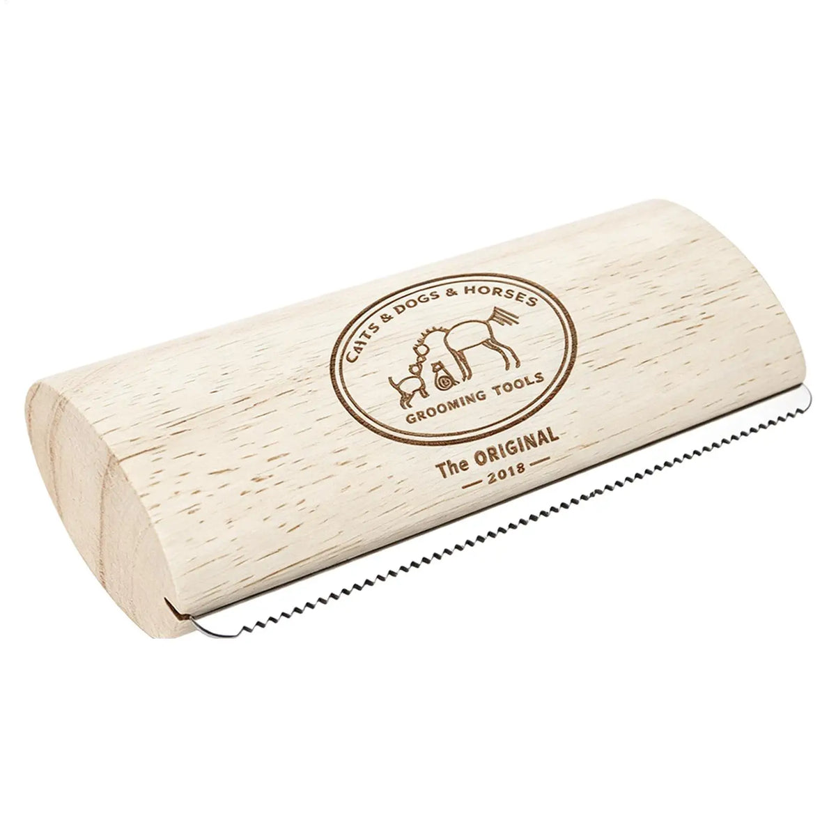 Escova para Remoção de Pelos de Animais de Estimação, Escova de Desembaraço e Tosa com Dentes de Metal e Cabo de Madeira, Produtos de Beleza para Gatos, Escova para Remoção de Pelos de Cavalos, Escova para Cães
