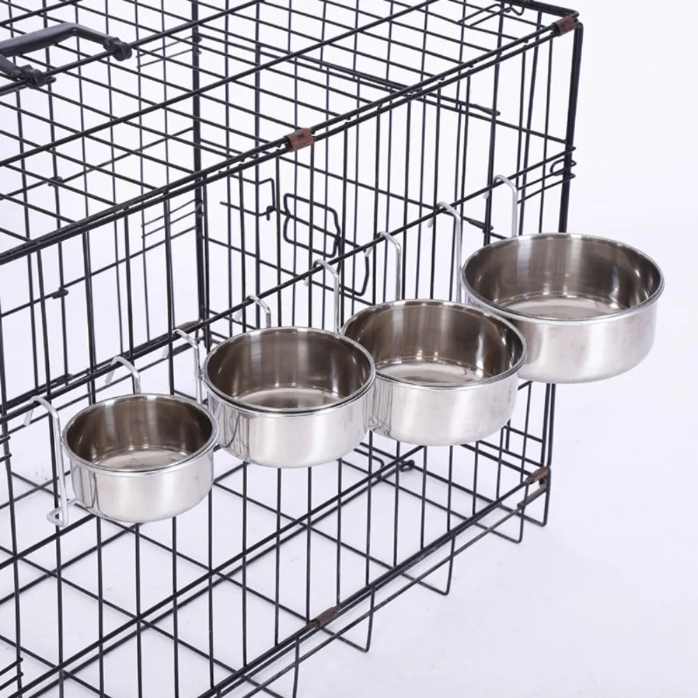 Comedouro Portátil Suspenso para Cães e Gatos, Tigela de Viagem para Ração e Água, Utensílio de Alimentação para Animais de Estimação