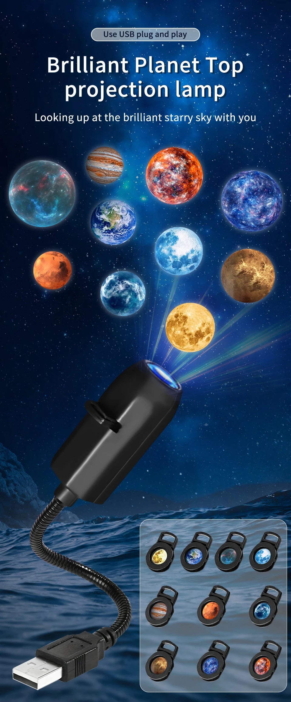 Natal dia das bruxas conduziu a lâmpada de projeção abóbora luz da noite projetor parede teto ornamentos do feriado usb lua atmosfera luz