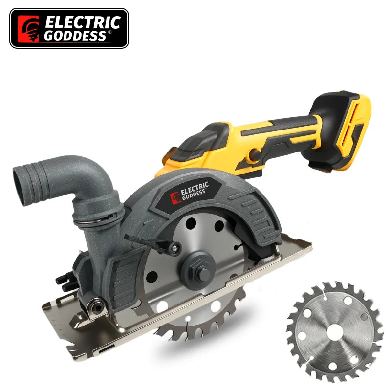 Serra Circular Elétrica Sem Escovas de 6 Polegadas (150mm) para Trabalhos em Madeira, Ferramenta de Corte Elétrica para Baterias Dewalt de 20V