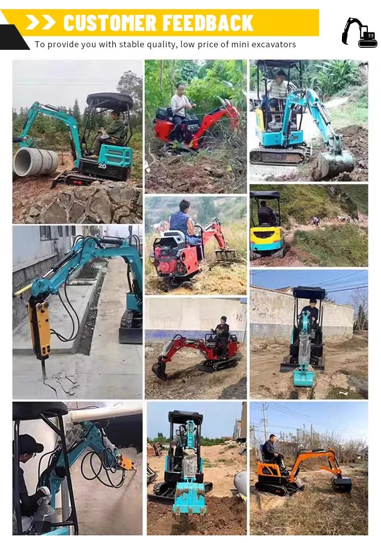 Mini escavadeira de 2,5 toneladas CE EURO5, mini escavadeira doméstica de 1 tonelada, 2 toneladas, EPA, tipo esteira, com motor, para venda.