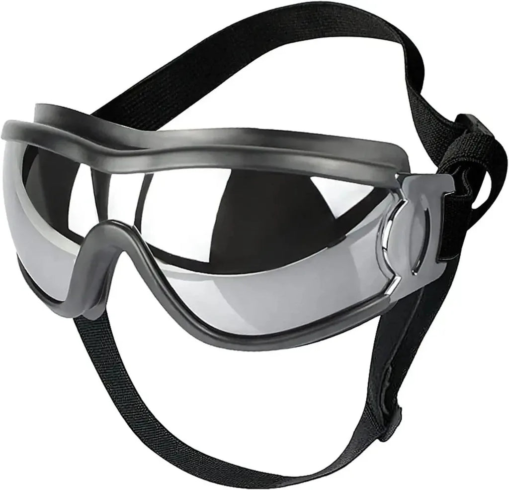 Óculos de sol ajustáveis para cães, com proteção UV, para uso em animais de estimação, proteção para os olhos, cor preta, óculos de sol para cães, artigos para cães.