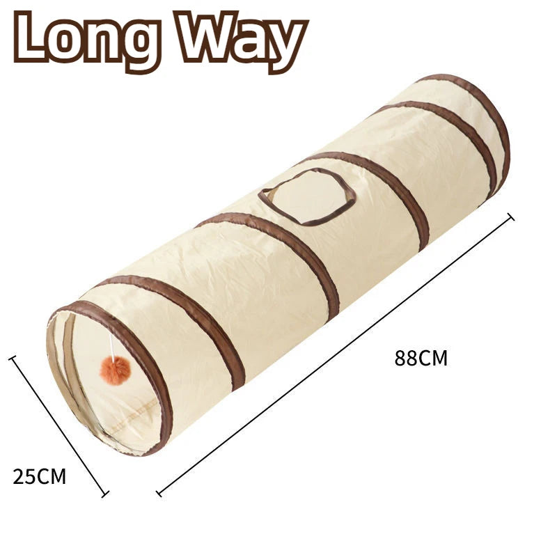 Túnel Dobrável para Gatos, Brinquedo Interativo para Gatos, Filhotes, Cães e Coelhos, para Treinamento e Diversão, Alivia o Tédio.