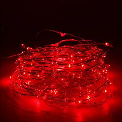 1 pçs 1m 2 3m 5m fio de cobre led luzes da corda iluminação do feriado guirlanda de fadas para a árvore de natal festa de casamento decoração natal