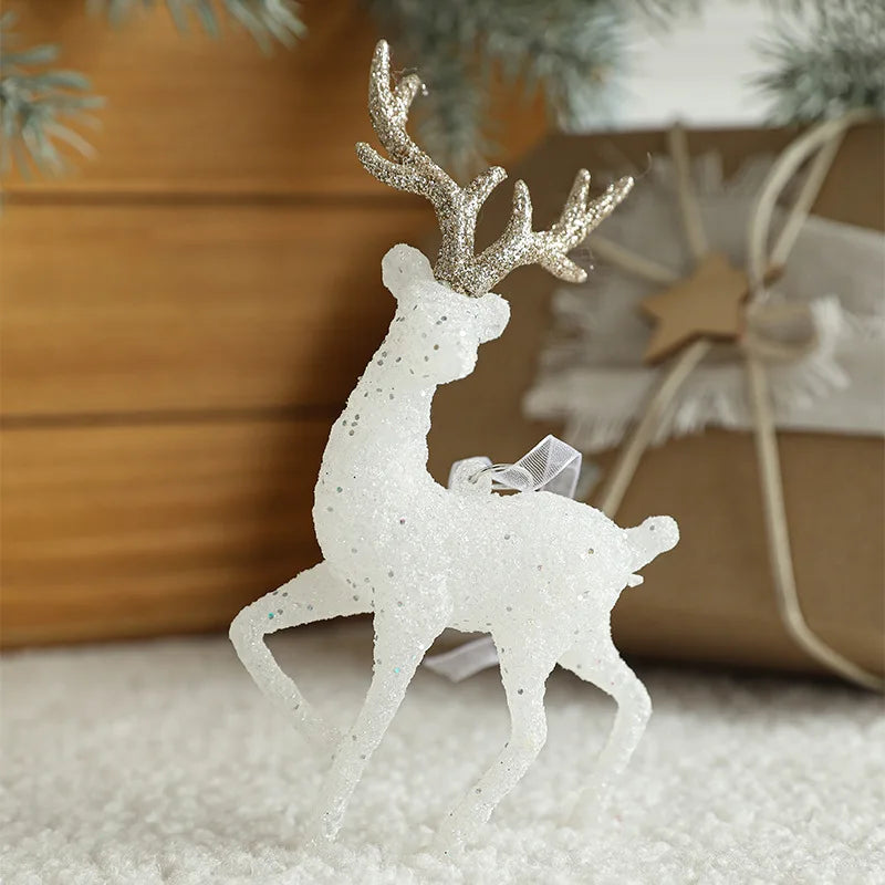 Enfeites de rena de Natal Decoração de atmosfera de Natal Decoração de casa