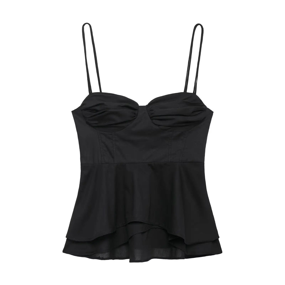 MUJER Black Corset Crop Top Women's Summer Camisole Backless Top Women's Sleeveless Bustier Top Women's 2025 Sexy Beach Tops for Women