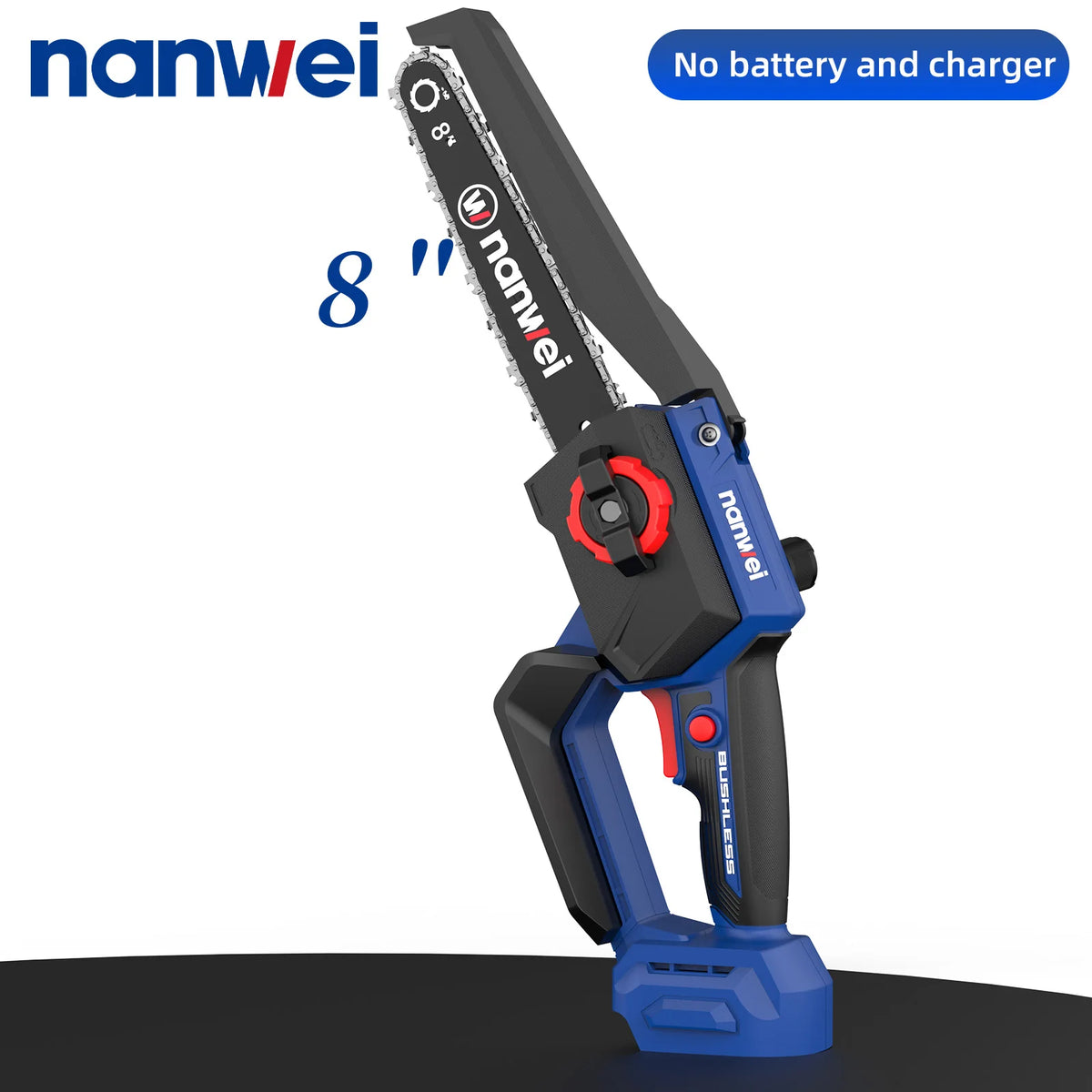 Nanwei portátil elétrica mini serrar madeira aparar 20v serra elétrica bateria serra sem fio serra de corrente Kasa & Pet