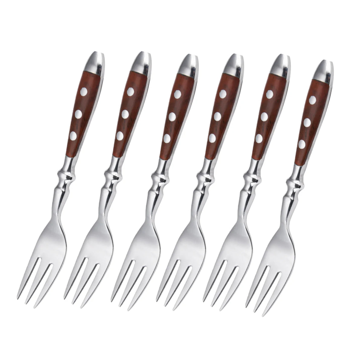 Conjunto de Talheres de Aço Inoxidável, Conjunto de 6 Peças Incluindo Faca, Garfo e Colher, Facas de Cozinha e Talheres para Sala de Jantar Kasa & Pet