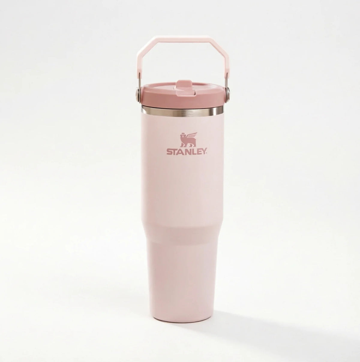 Copo Térmico Stanley 887ml com Canudo Dobrável e Alça Rotativa à Prova de Vazamentos Multicolorido para Academia/Viagem/Escritório