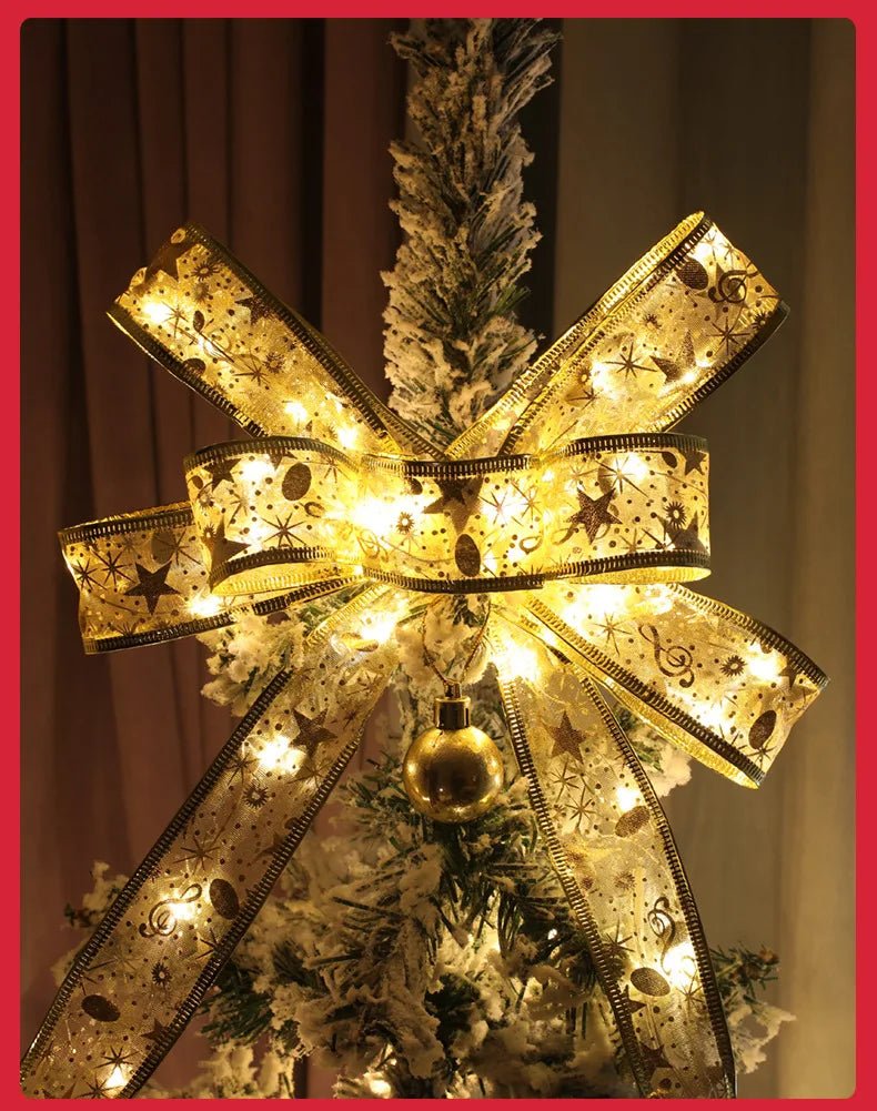 Decoração de natal fita luzes de fadas ornamento da árvore de natal luzes da corda de natal navida natal decoração de ano novo 2025