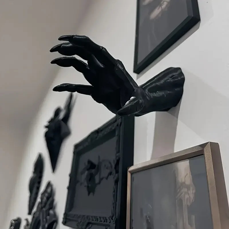 Decoração de Halloween, Decoração de Parede com Mãos Assustadoras, Decoração de Parede Horripilante, Mãos de Diabo, Decoração de Mãos de Bruxa