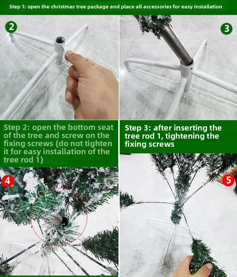 Árvore de Natal artificial em PVC com efeito de neve e galhos esbranquiçados, ideal para decoração de vitrines e para as festas de fim de ano.