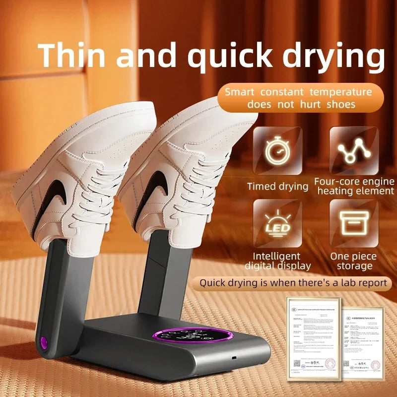 HOMEFISH Secador de sapatos elétrico estilo coreano 220V - Aquecedor de calçados para desodorização e esterilização de aparelhos para uso doméstico
