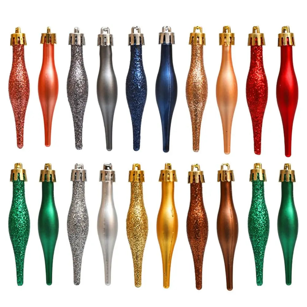 8 pçs 9cm pingentes de bola de natal em forma de doces galvanizado natal pendurado sorvete plástico feliz natal decoração