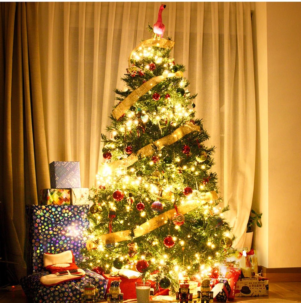 Luzes de corda LED para decoração de Natal à prova d'água, plugue UE/EUA 24V, guirlanda de luzes de fadas para decoração de quarto de jardim ao ar livre