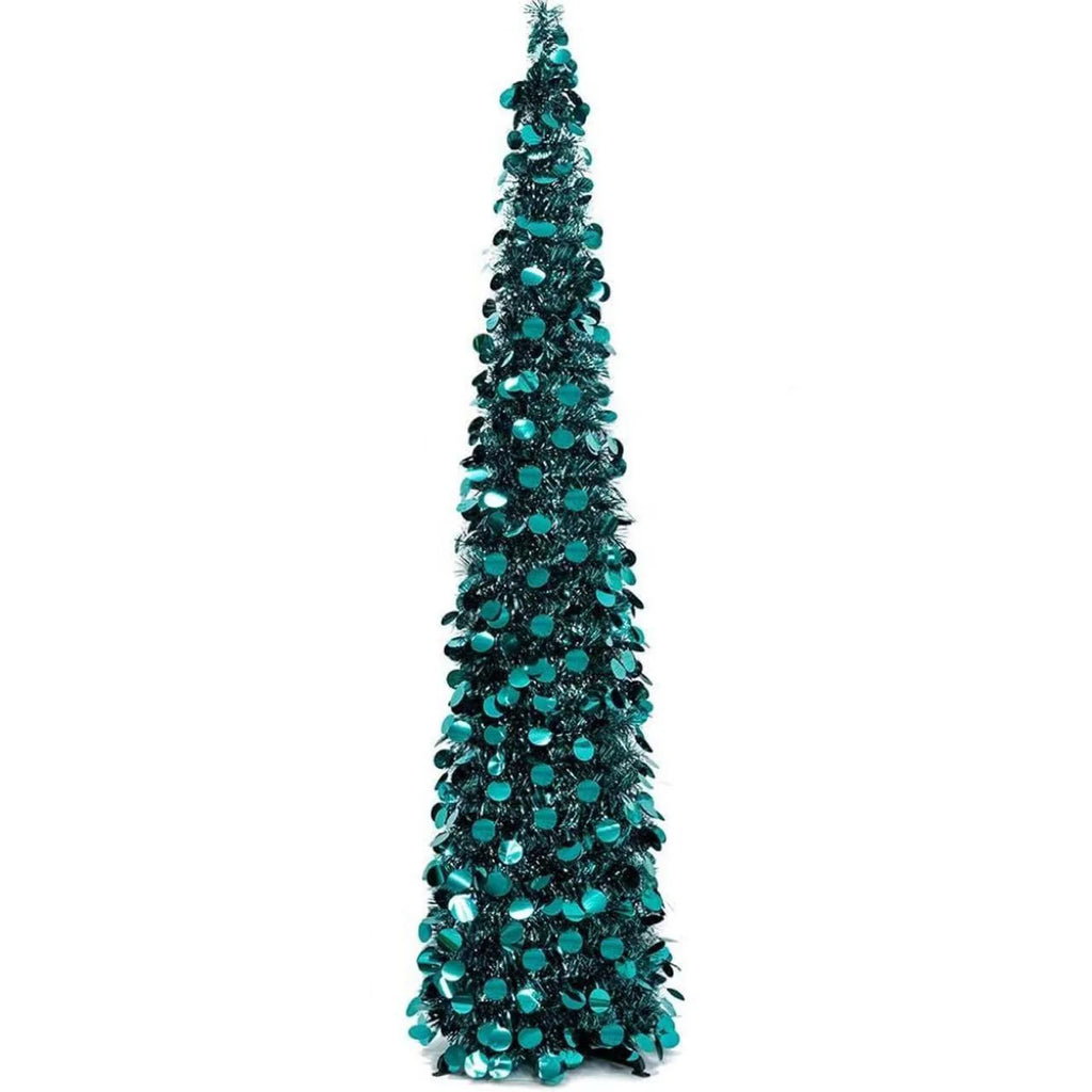 Árvore de natal 1.2m retrátil dobrável enfeites chenille espiral design festivo feriado decoração de natal casa acessório interior