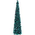 Árvore de natal 1.2m retrátil dobrável enfeites chenille espiral design festivo feriado decoração de natal casa acessório interior