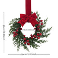 Decorações de Natal, Guirlanda Artificial, Arranjo para Janela, Guirlanda de Natal para Pendurar na Porta, Anel de Rattan, Artigos de Natal