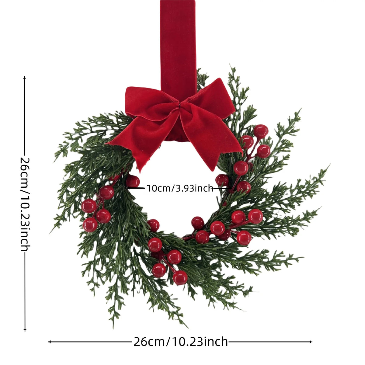 Decorações de Natal, Guirlanda Artificial, Arranjo para Janela, Guirlanda de Natal para Pendurar na Porta, Anel de Rattan, Artigos de Natal