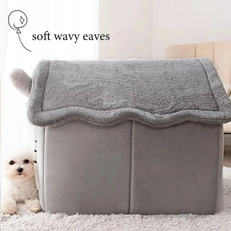 Casas dobráveis para cães e gatos pequenos e médios, colchões, produtos para animais de estimação, cestos para cachorros, canil de inverno