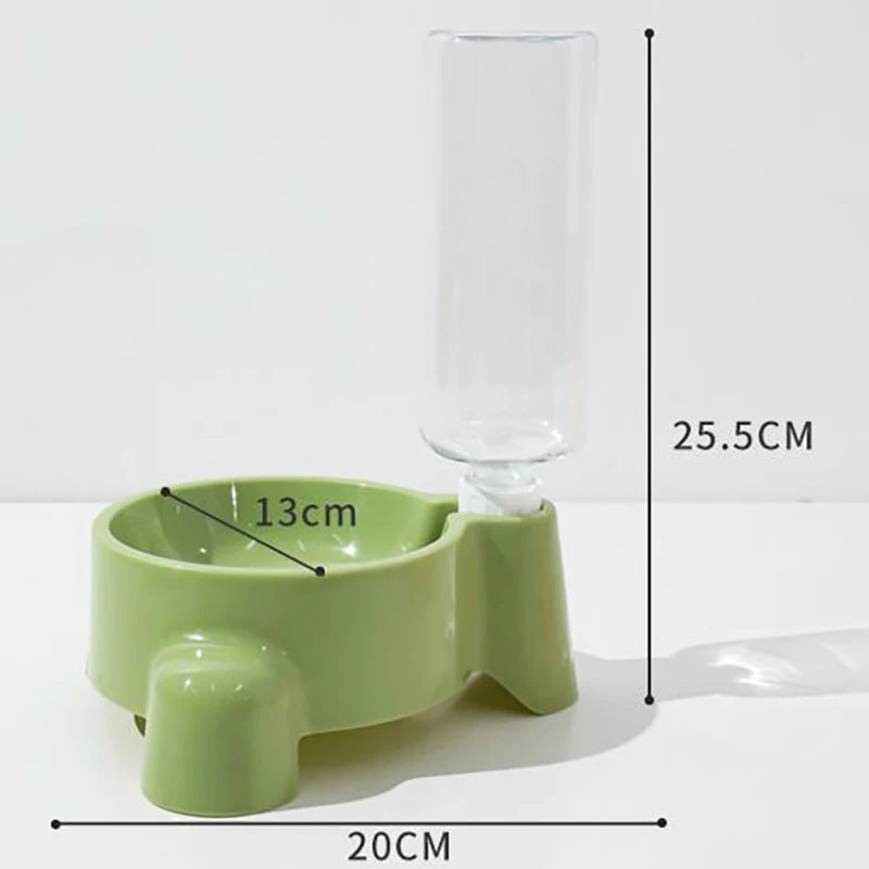 Garrafa de água para animais de estimação, alimentação automática de água para uma única tigela de água potável, filhote de cachorro, gato, dispensador de tigela, suprimentos para animais de estimação