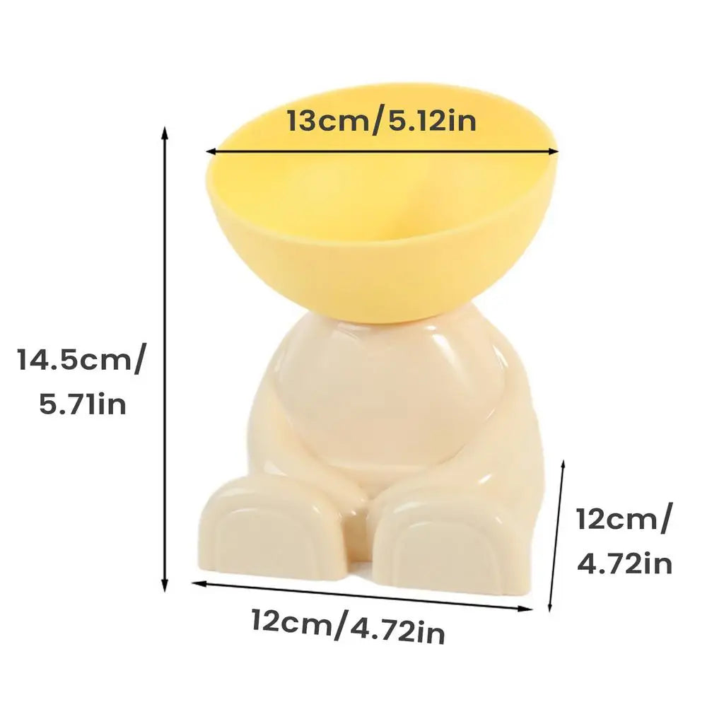 Tigelas para Alimentação de Gatos e Cães, Prato Elevado para Alimentos, Comedouro Antiderrapante para Animais de Estimação, Ideal para Cozinha, Apartamento e Uso Interno