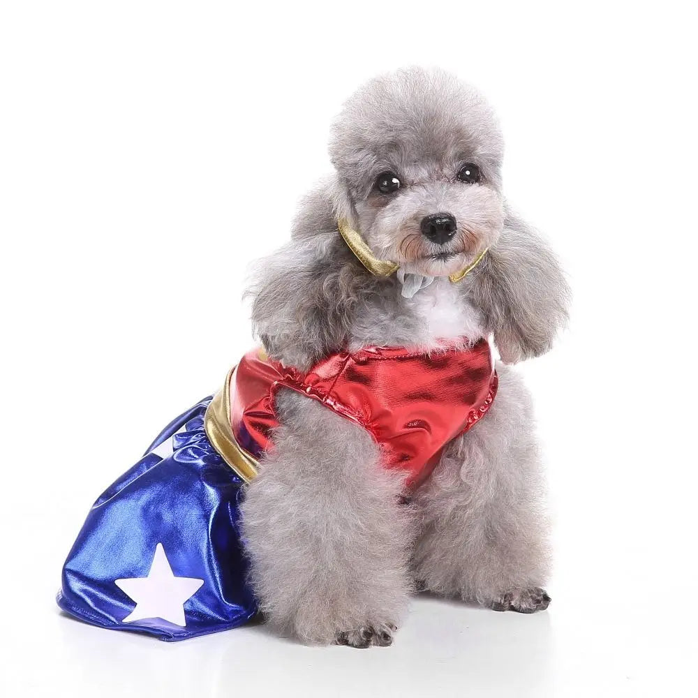 Halloween Cosplay Roupas para Pet, Vestir, Traje de cachorro, Roupa de gato, Festa de Natal, Casaco de cachorro